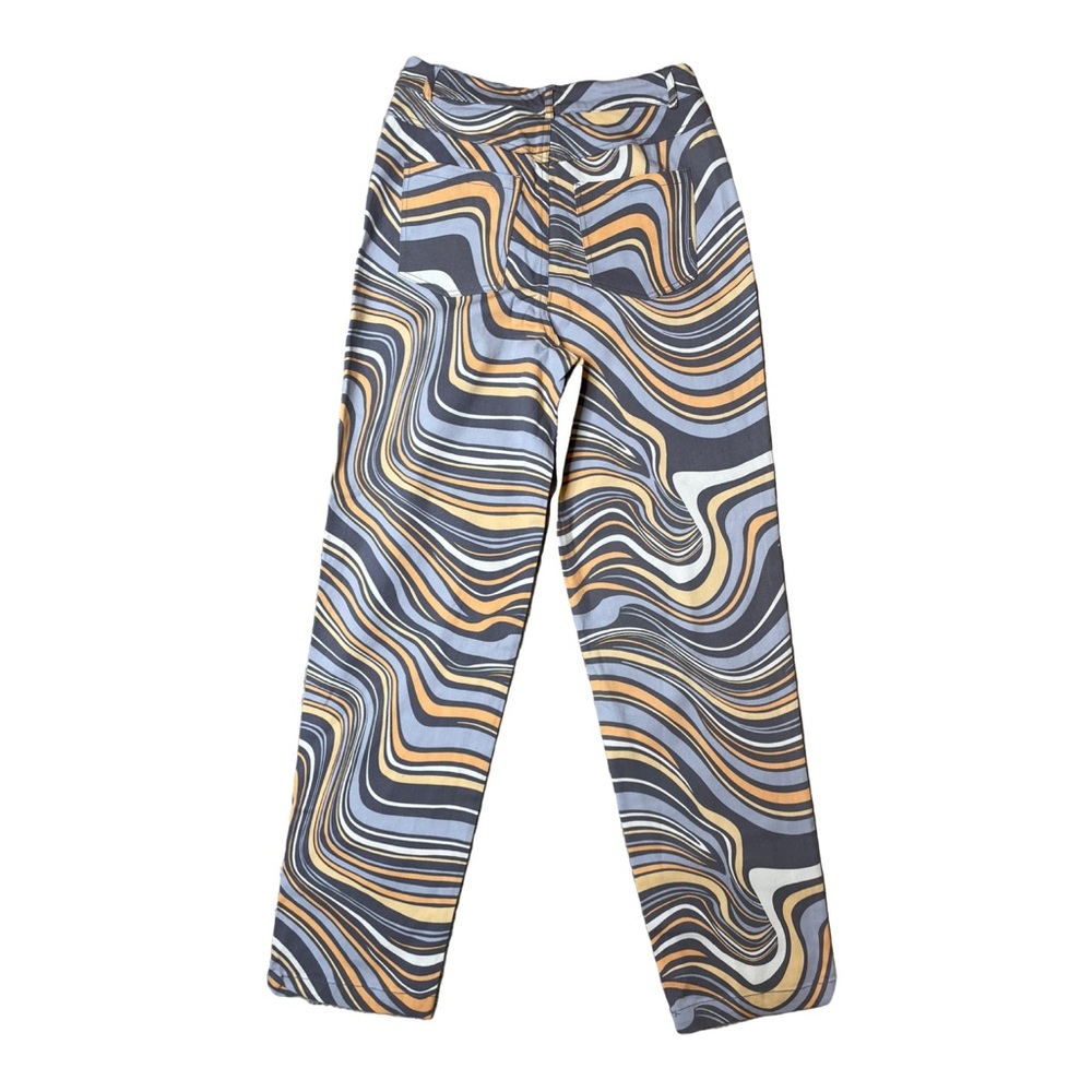 NWT Forever 21 Set| Allover Abstract Brown Multi Crop‎ Top & Matching Pants - M - Picture 4 of 5